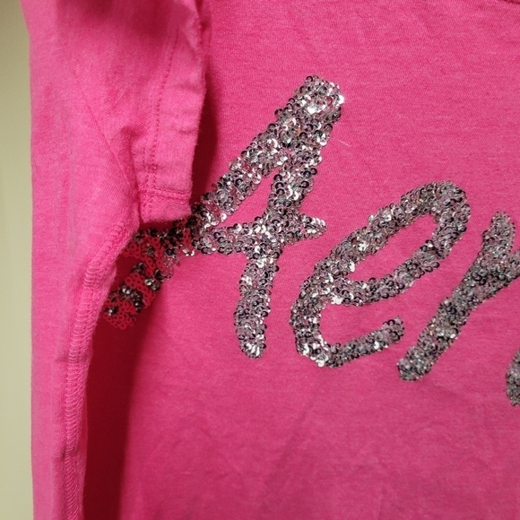 🌴3/$15🌴 women's large hot pink super soft short sleeved top with bling - Picture 4 of 12